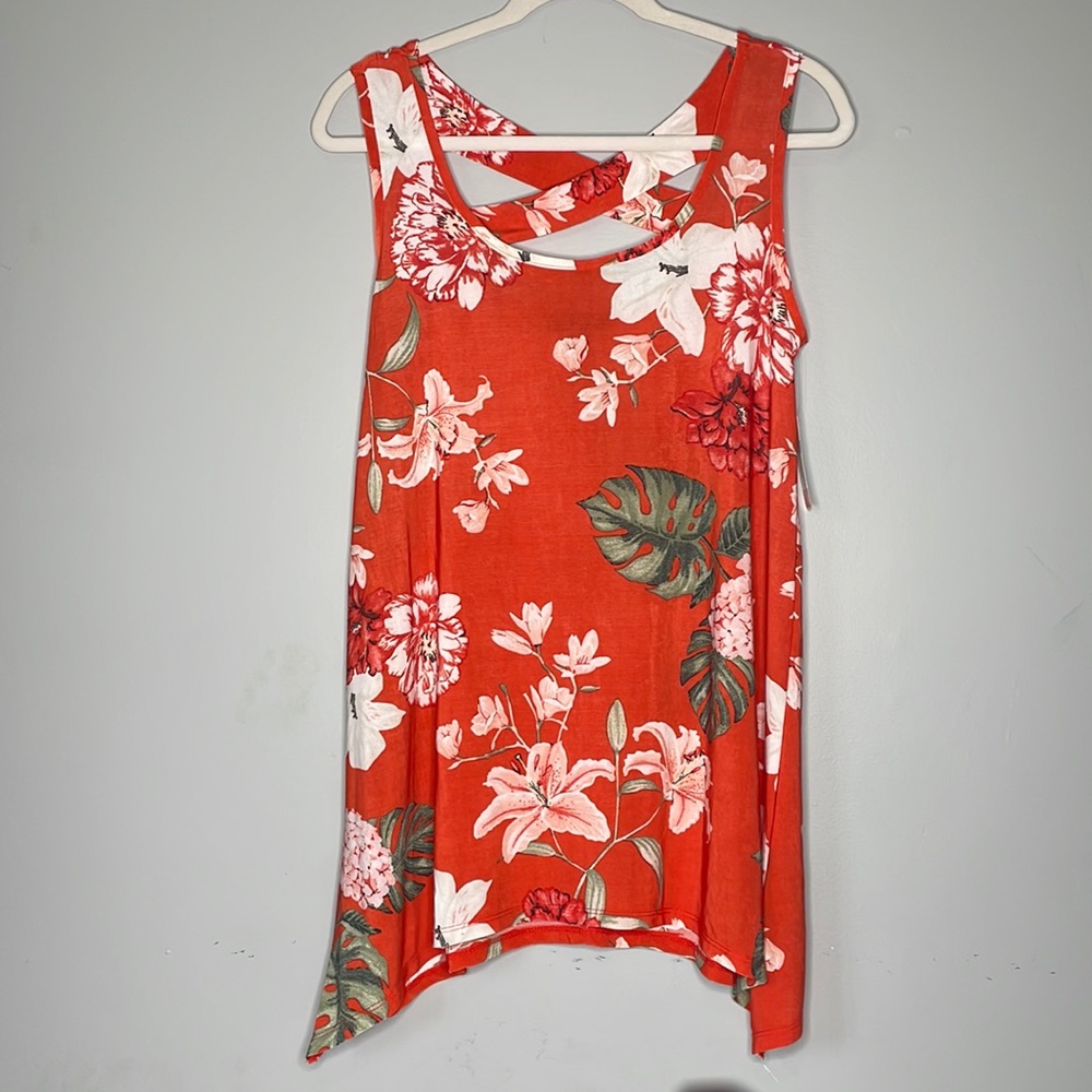 Lily Morgan Sleeveless Floral Tank